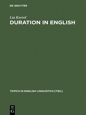 cover image of Duration in English